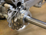 BVC TRX450R BILLET AXLE LOCK NUT + DISC BRAKE HUB